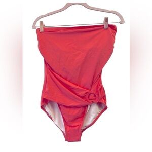 NWT Michael Kors Nectarine One piece Swimsuit Sz 12‎